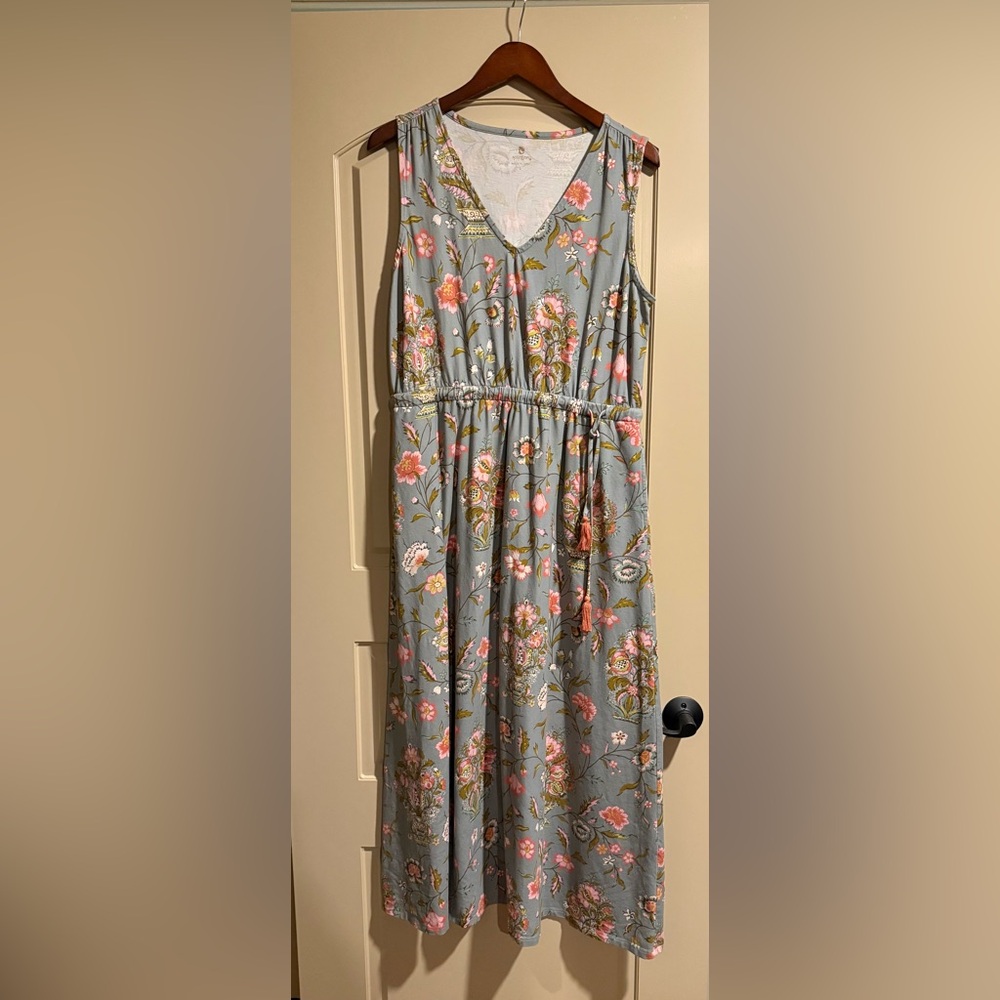 Leana maxi dress Jane jardinere blue L